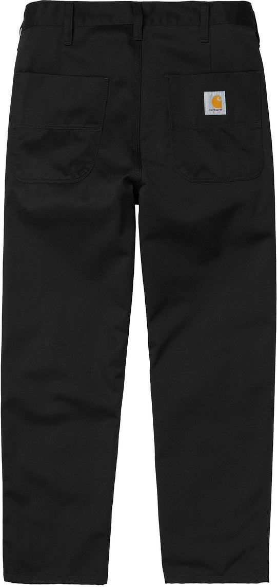 Carhartt Wip Pantalone Abbott Pant Black Rinsed Uomo Nero