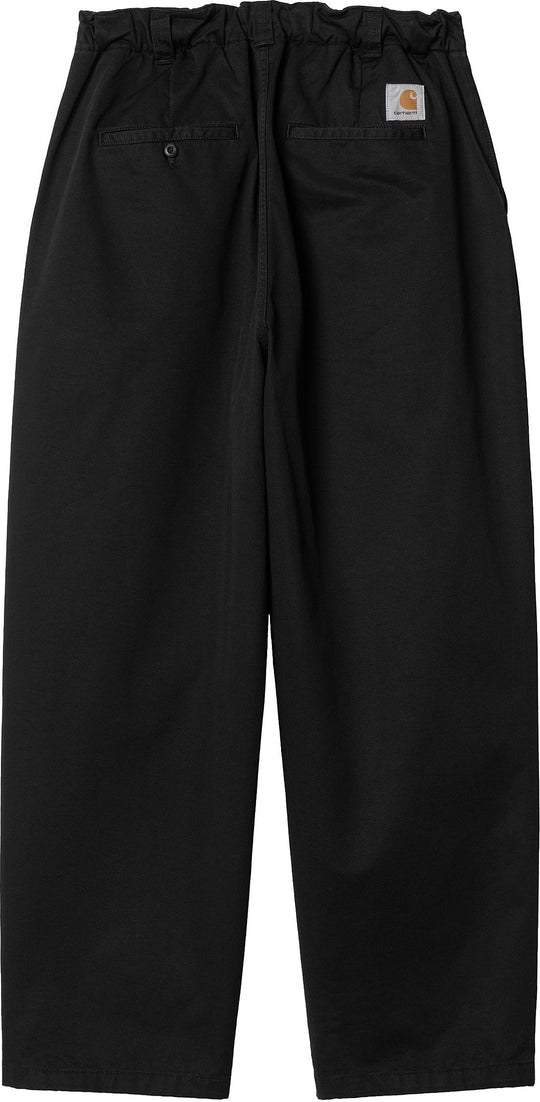  Carhartt Wip Pantalone Marv Pant Black Stone Washed Uomo Nero