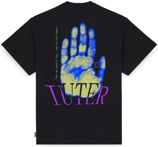  Iuter T-shirt Hand Tee Black Uomo Nero