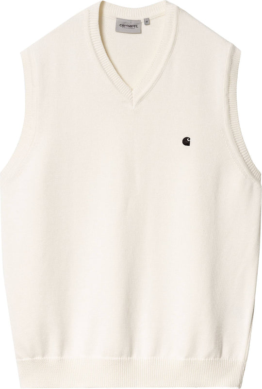  Carhartt Wip Gilet Madison Vest Sweater Wax Black Uomo Nero