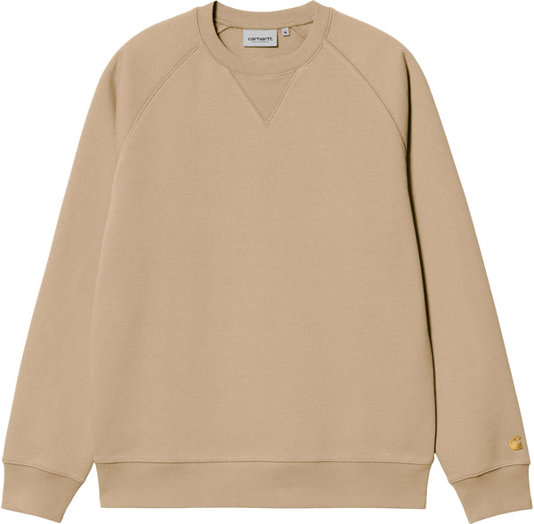 Carhartt Wip felpa Chase Sweat sable gold