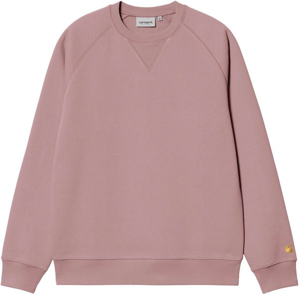 Carhartt Wip felpa Chase Sweat glassy pink gold