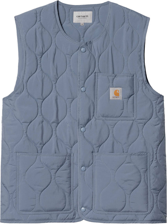  Carhartt Wip Gilet Skyton Vest Bay Blue Uomo