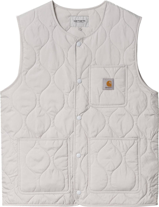  Carhartt Wip Gilet Skyton Vest Sonic Silver Uomo Grigio