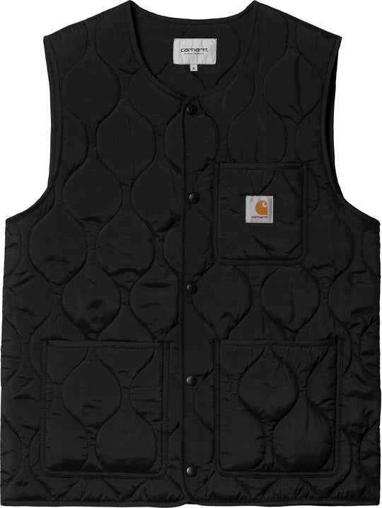  Carhartt Wip Gilet Skyton Vest Black Uomo Nere