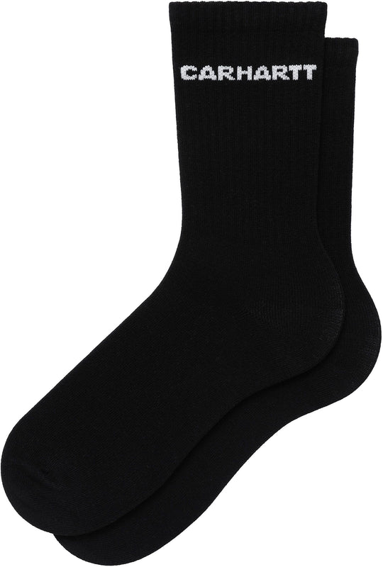  Carhartt Wip Calze Link Socks Black White Uomo Nero