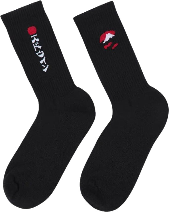 Edwin Calze Kamifuji Socks Black Uomo Nero