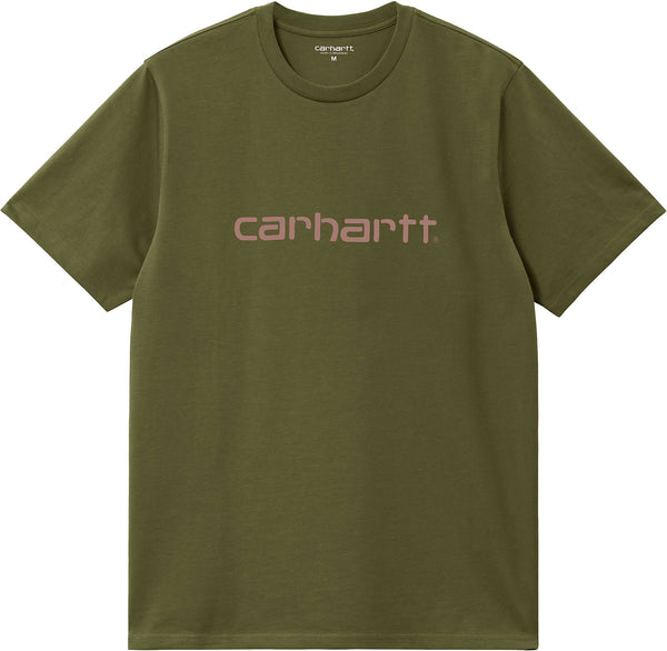 Carhartt Wip t-shirt S/S Script tee dundee glassy pink