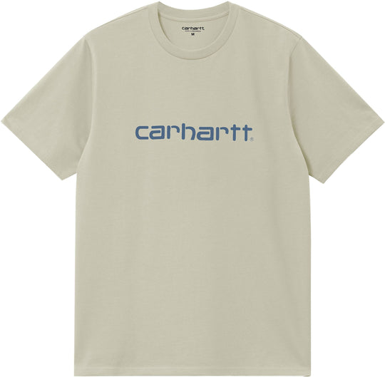  Carhartt Wip T-shirt S/s Script Tee Beryl Sorrent Uomo Marrone