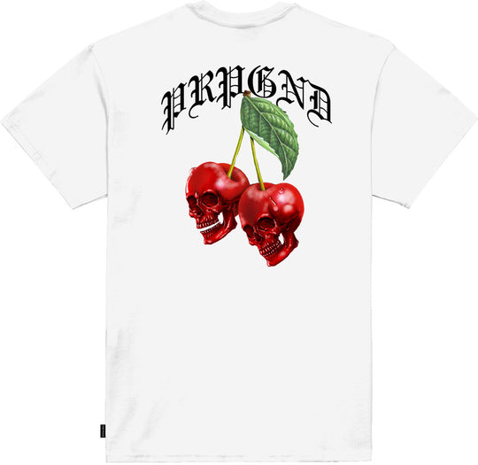  Propaganda T-shirt Cherry Tee White Uomo Bianco