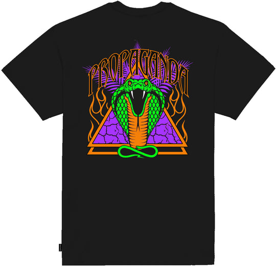  Propaganda T-shirt Triangle Cobrahm Tee Black Uomo Nero