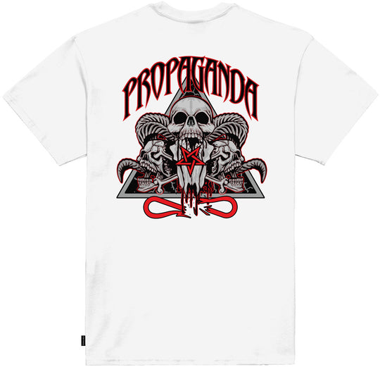  Propaganda T-shirt Triagle Ritual Tee White Uomo Bianco
