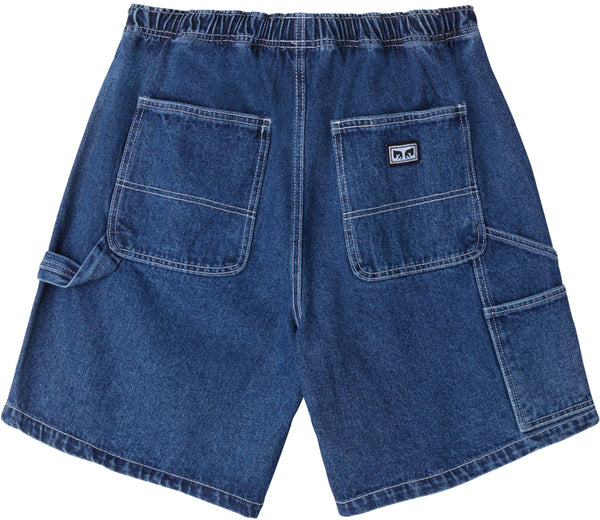 Obey Easy Denim Carpenter Short stone wash indigo