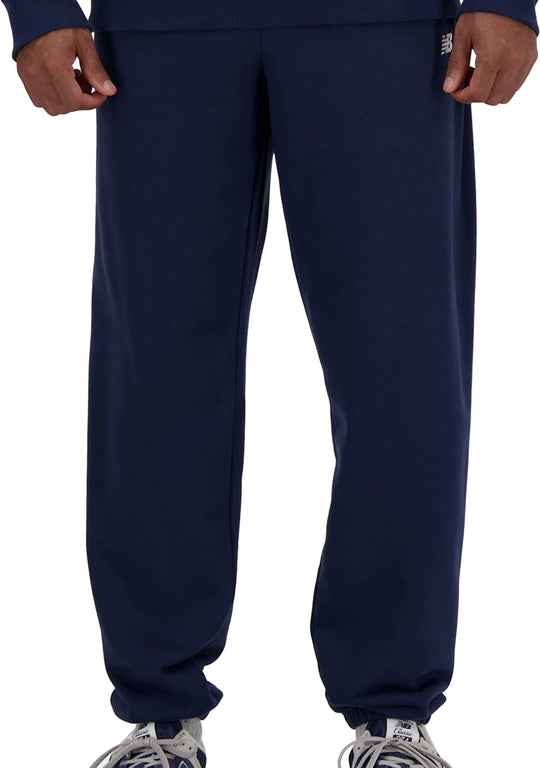  New Balance Pantalone French Terry Jogger Navy Uomo Blue
