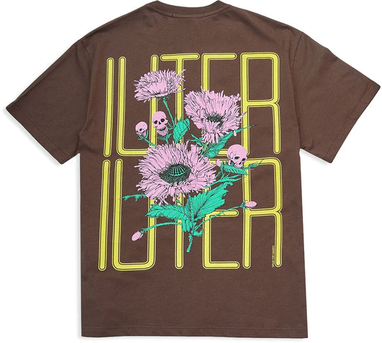  Iuter T-shirt Spine Skulls Tee Brown Uomo Marrone