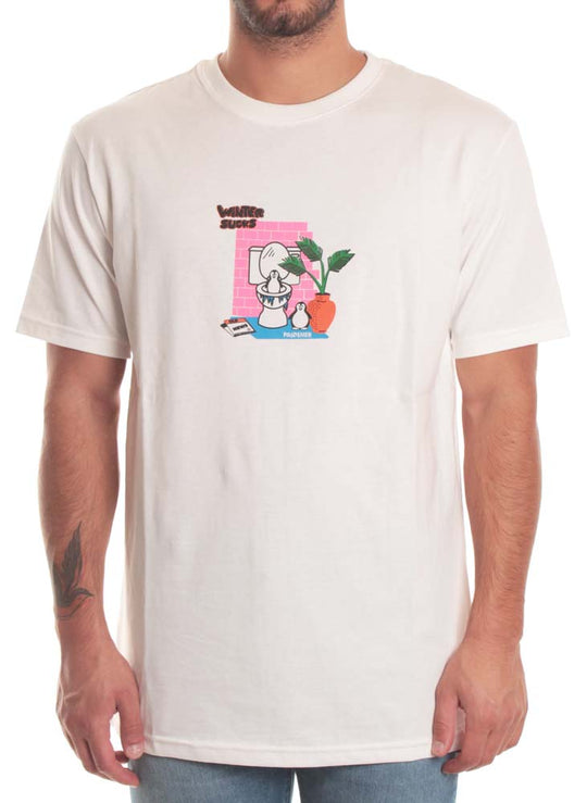  Pas De Mer T-shirt Winter Sucks Natural Uomo Bianco