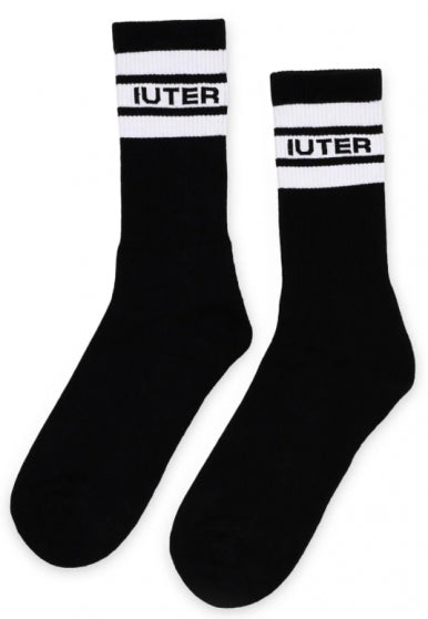 Iuter Calze Stripes Socks Black Uomo Nero