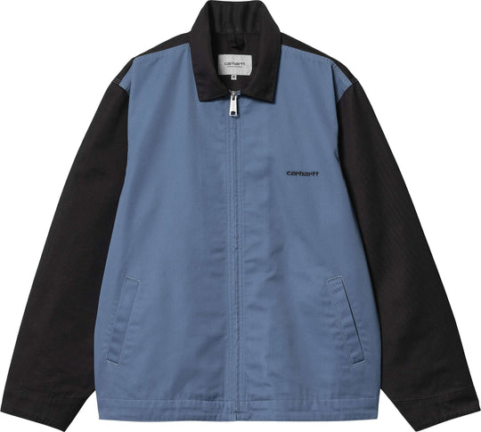  Carhartt Wip Giacca Module Script Jacket Black Sorrent Rigid Uomo Blue
