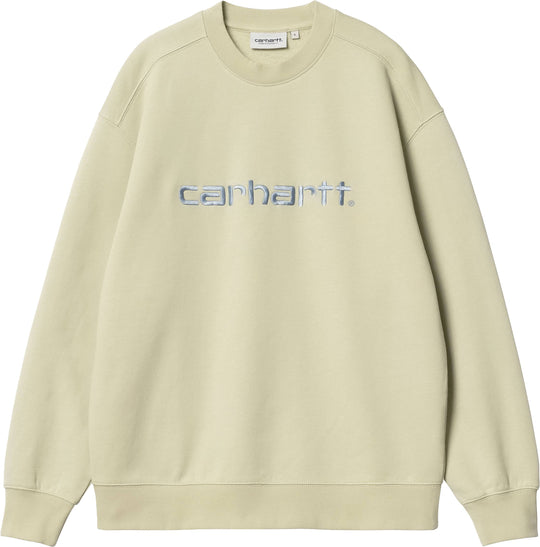  Carhartt Wip Felpa W Carhartt Sweat Beryl Frosted Blue Donna Giallo