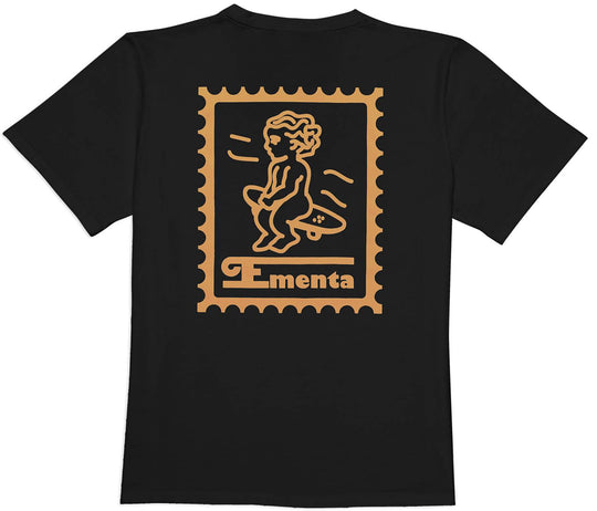 Ementa Sb T-shirt Baby Stamp Ss Tee Black Gold Uomo Nero
