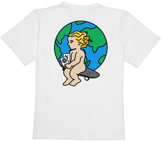  Ementa Sb T-shirt Baby World Ss Tee White Uomo Bianco