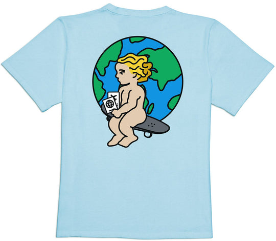  Ementa Sb T-shirt Baby World Ss Tee Sky Blue Uomo