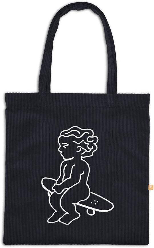  Ementa Sb Baby Cord Tote Bag Black Uomo Nero