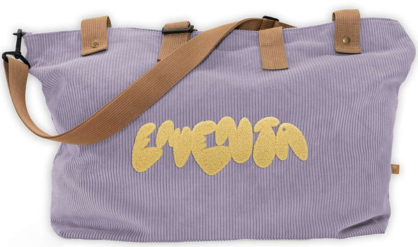 Ementa Sb borsa Navegante Graffiti Cord Bag lilac