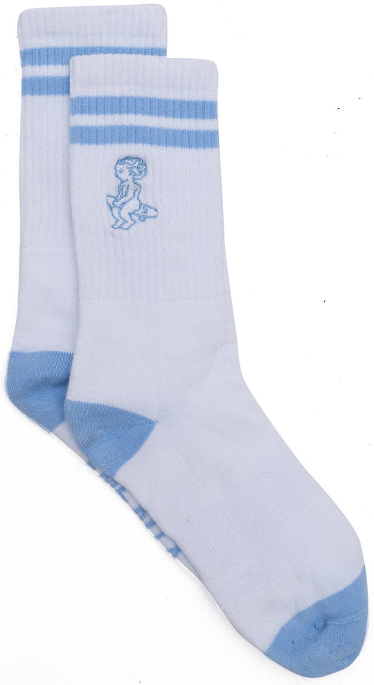  Ementa Sb Calze Baby Socks White Sky Blue Uomo Bianco