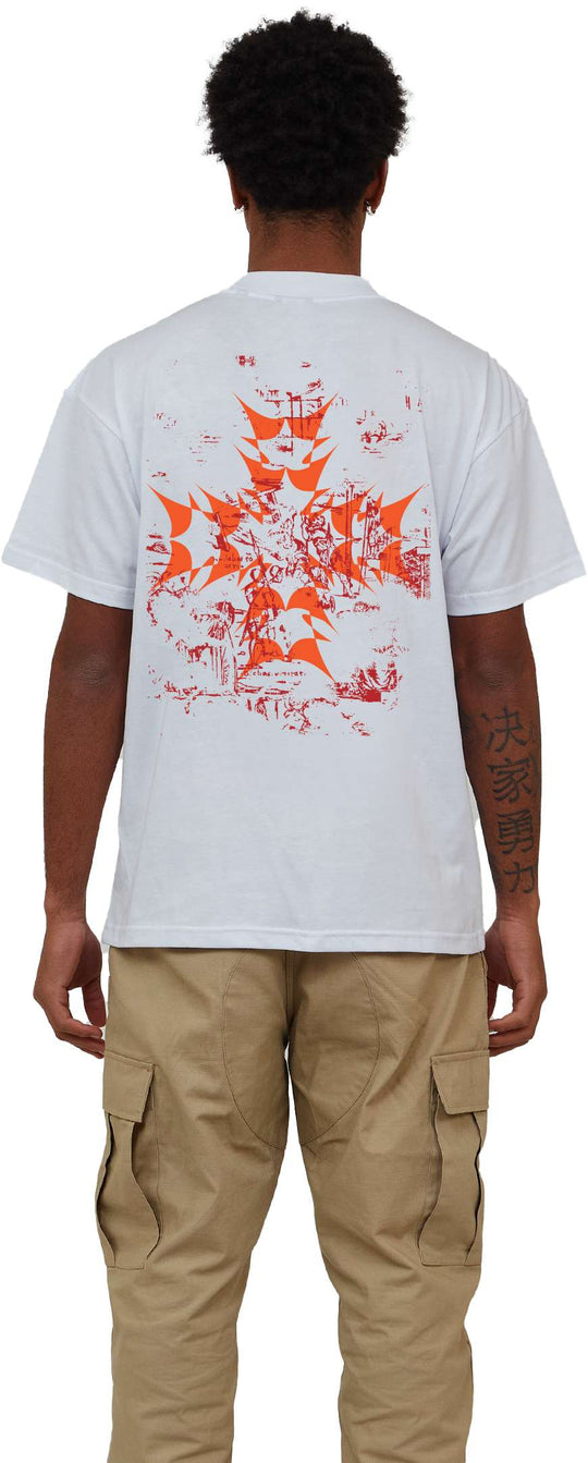  Enten Eller T-shirt Heretical Engraving Tee White Uomo Bianco