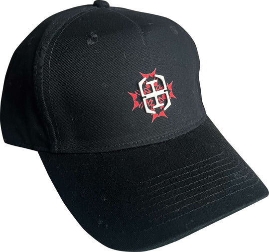  Enten Eller Cappello Cross Metal Logo Baseball Cap Black Uomo Nero