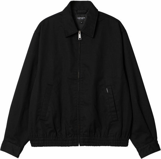  Carhartt Wip Giacca Newhaven Jacket Black Rinsed Uomo Nero