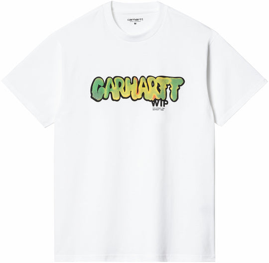  Carhartt Wip T-shirt S/s Drip Tee White Uomo Bianco