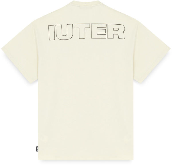 Iuter t-shirt Family tee dusty white