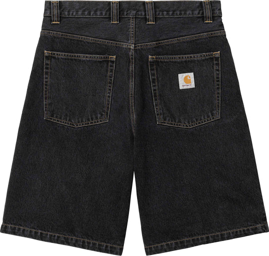  Carhartt Wip Short Brandon Black Stone Washed Uomo Nero