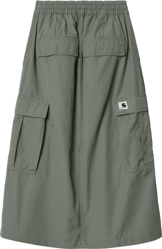 Carhartt Wip Gonna W Jet Cargo Skirt Park Rinsed Uomo Verde