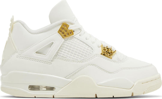  Jordan 4 Retro Metallic Gold Women's Uomo Bianco