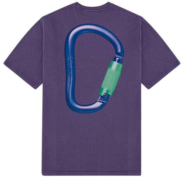 Gramicci t.shirt Carabiner tee purple pigment size JP