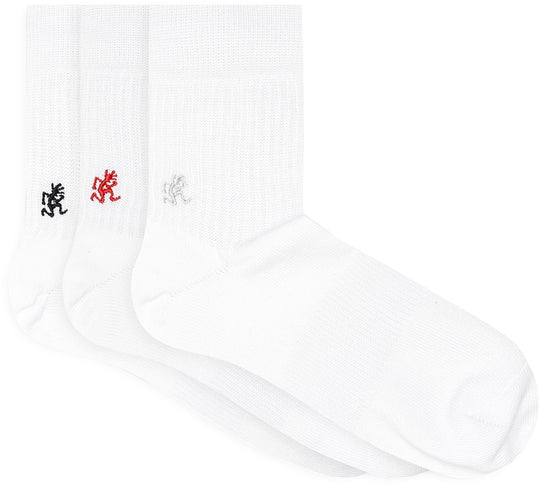  Gramicci Calze Basic Crew Socks White Uomo Bianco