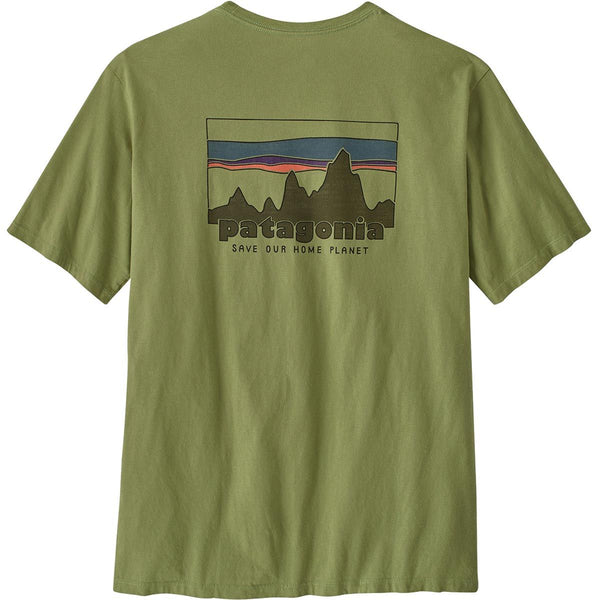 Patagonia t-shirt M's 73 Skyline Organic tee Buckhorn Green