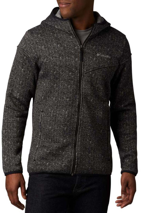  Columbia Felpa Boubioz Hooded Full Zip Fleece Black Uomo Nero