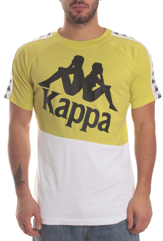  Kappa T-shirt 222 Banda Baldwin Green Lime Uomo Giallo