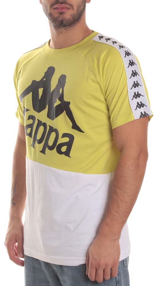  Kappa T-shirt 222 Banda Baldwin Green Lime Giallo Uomo - 2