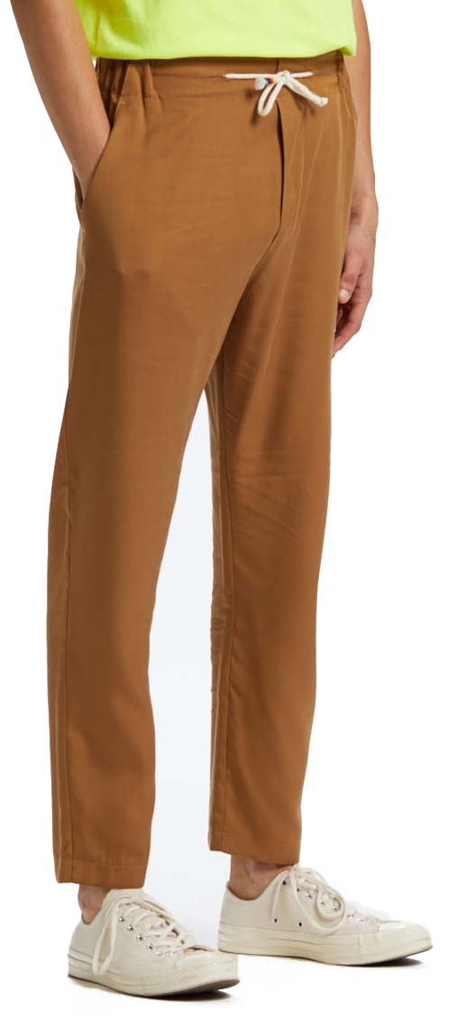 The Silted Company pantaloni Coffin Slight Lyocell brown