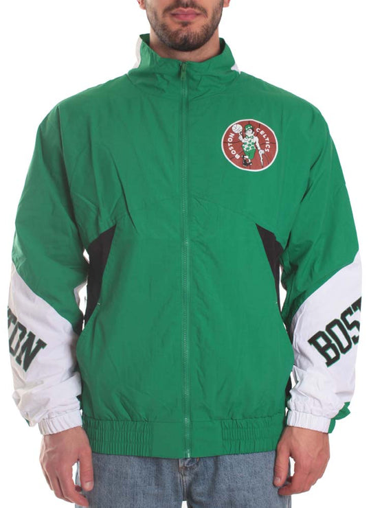  Mitchell & Ness Giacca Midseason Windbreaker 2.0 Boston Celtics Mitchell E Ness Uomo Verde