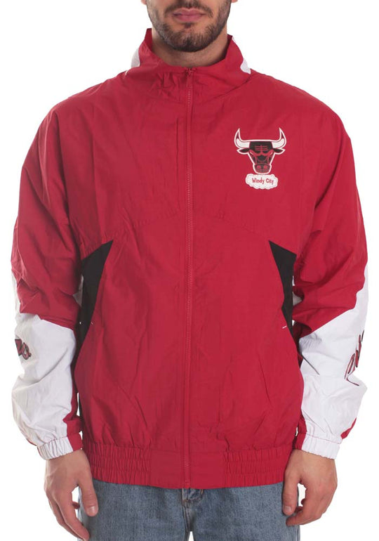  Mitchell & Ness Giacca Midseason Windbreaker 2.0 Chicago Bulls Mitchell E Ness Uomo Rosso