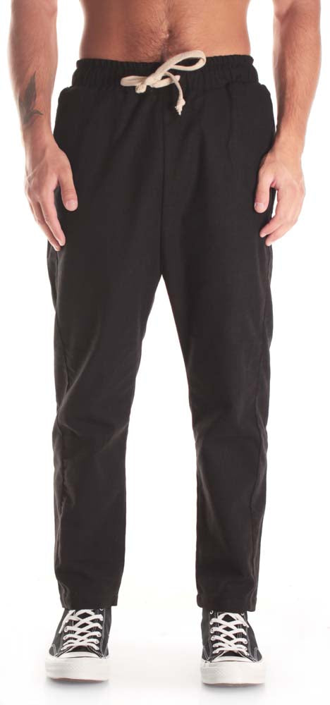  Derriere Pantaloni Loose Fit Coulisse Black Derriere Heritage Uomo Nero