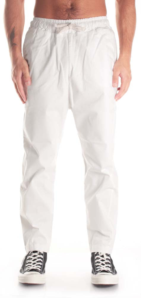 Derriere Pantaloni Loose Fit Coulisse Cloud White Derriere Heritage Uomo Bianco