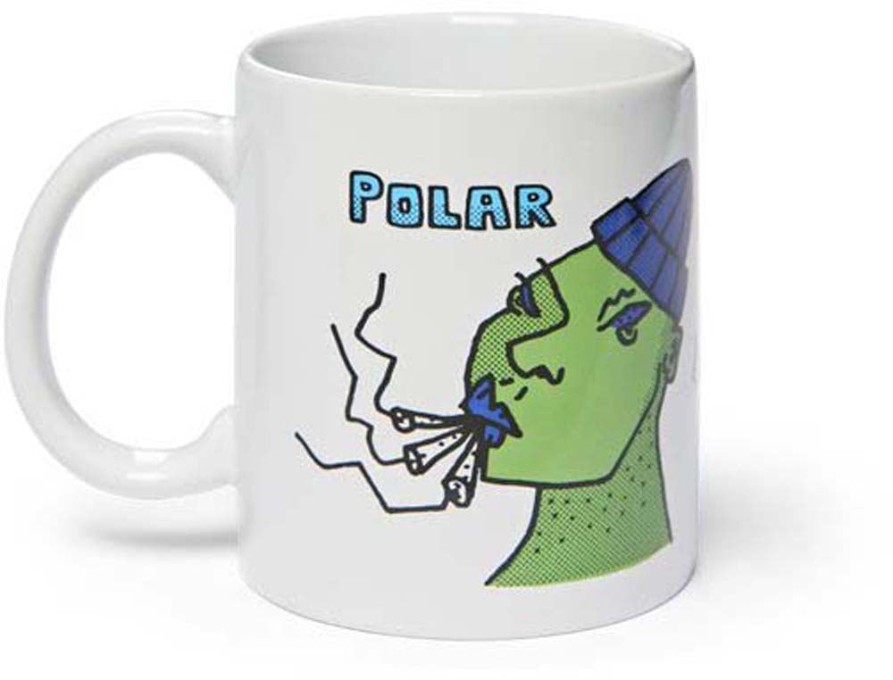  Polar Skate Co. Polar Tazza Smoking Heads Mug White Unisex - 1