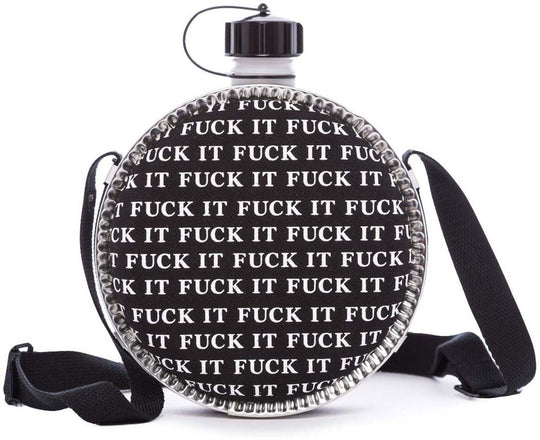  Huf Borraccia Fuck It Canteen Black Unisex Nero